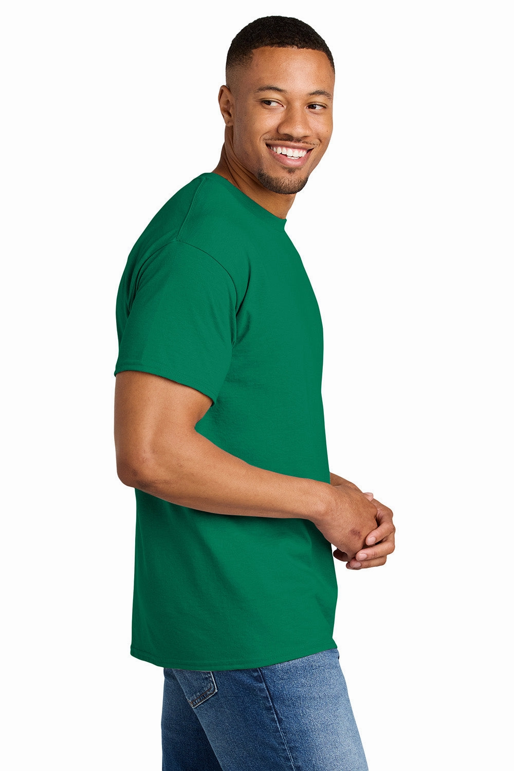 Gildan Mens DryBlend Moisture Wicking Short Sleeve Crewneck T-Shirt - Kelly Green