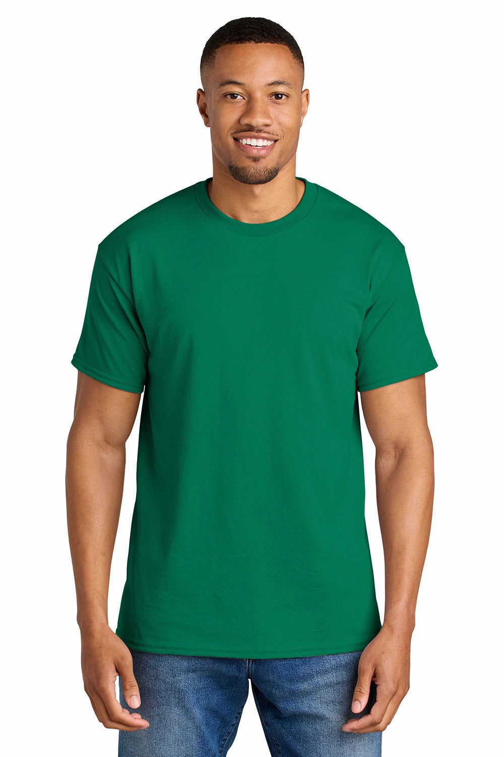 Gildan Mens DryBlend Moisture Wicking Short Sleeve Crewneck T-Shirt - Kelly Green