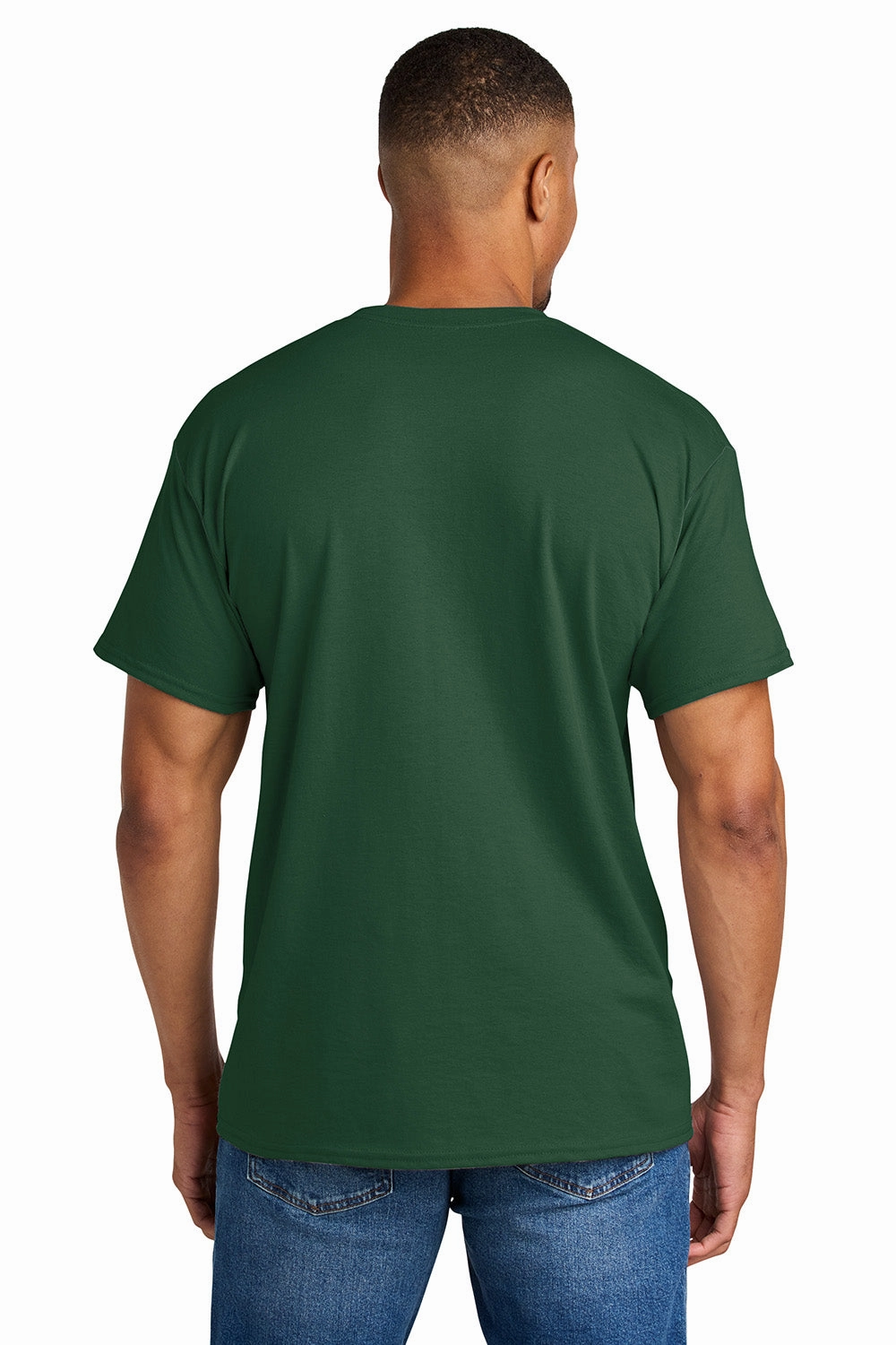 Gildan Mens DryBlend Moisture Wicking Short Sleeve Crewneck T-Shirt - Sport Dark Green