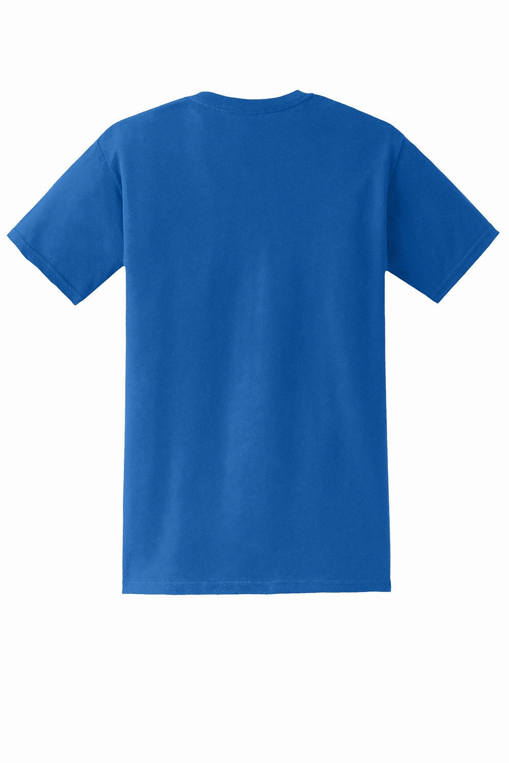 Gildan Mens DryBlend Moisture Wicking Short Sleeve Crewneck T-Shirt w/ Pocket - Royal Blue