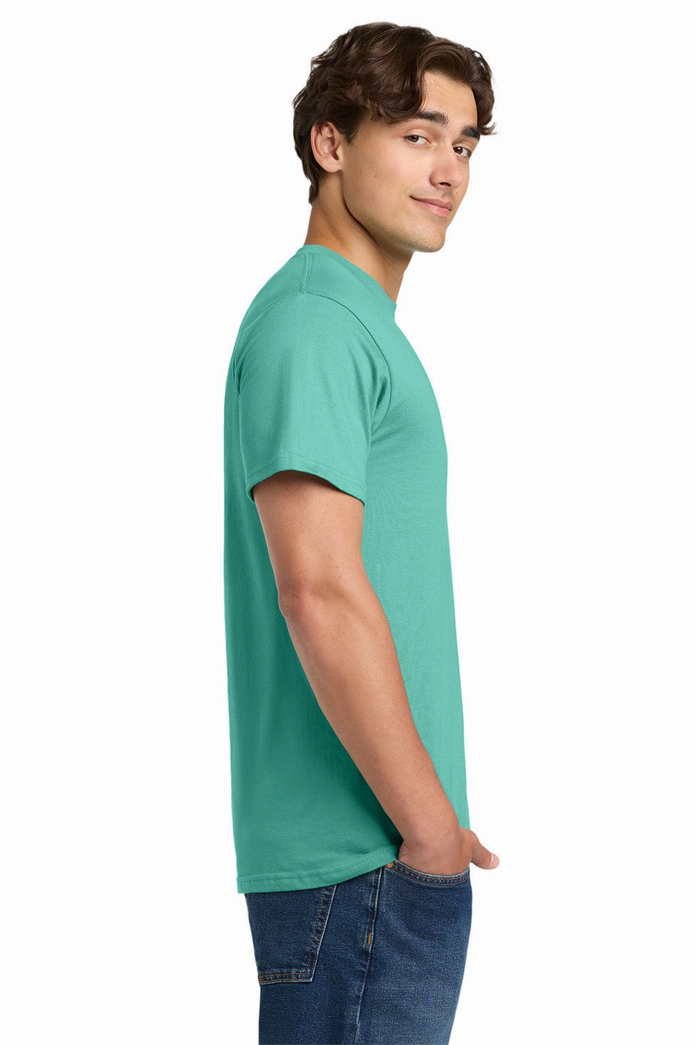 Gildan Mens Hammer Short Sleeve Crewneck T-Shirt - Chalky Mint Green