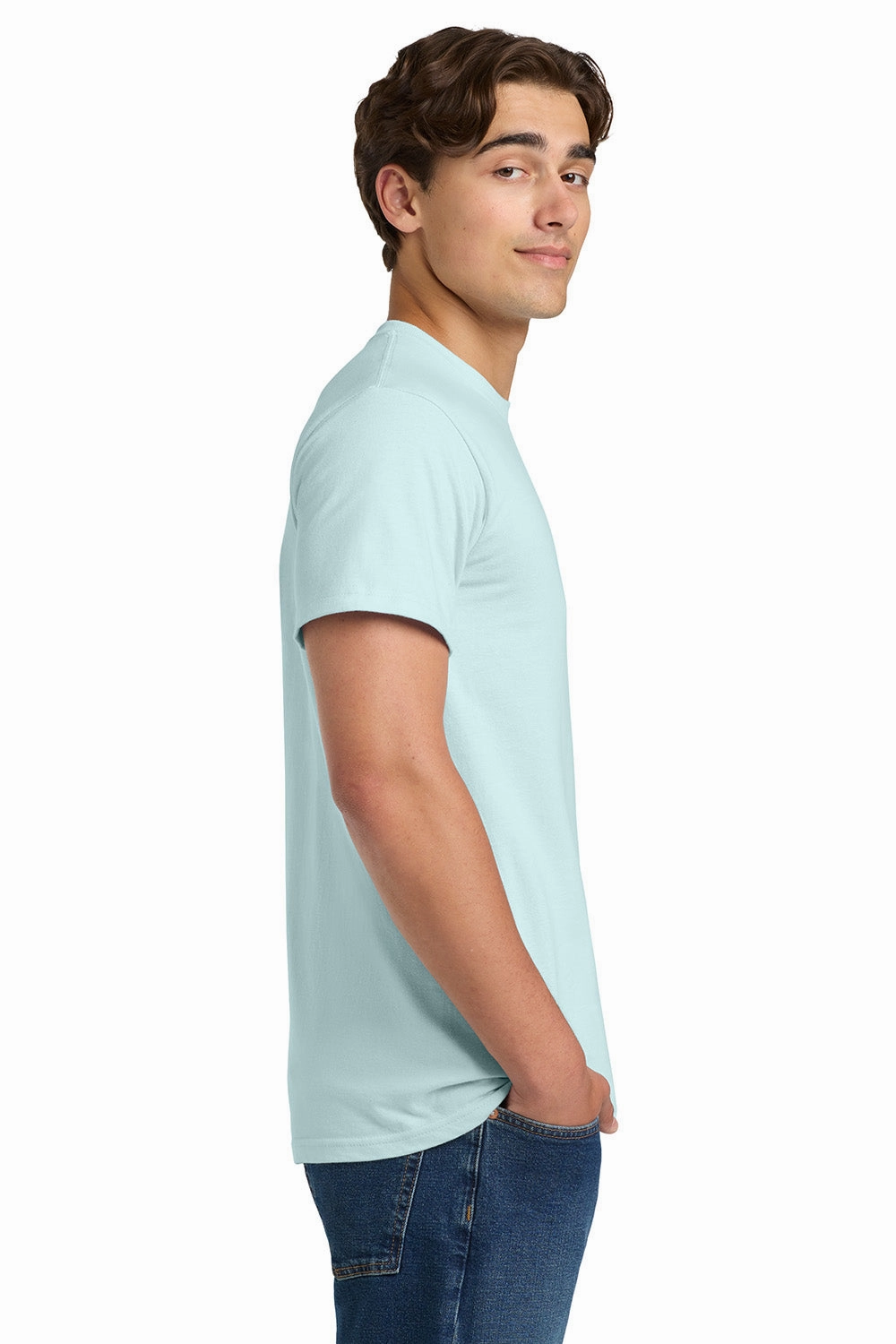 Gildan Mens Hammer Short Sleeve Crewneck T-Shirt - Chambray Blue