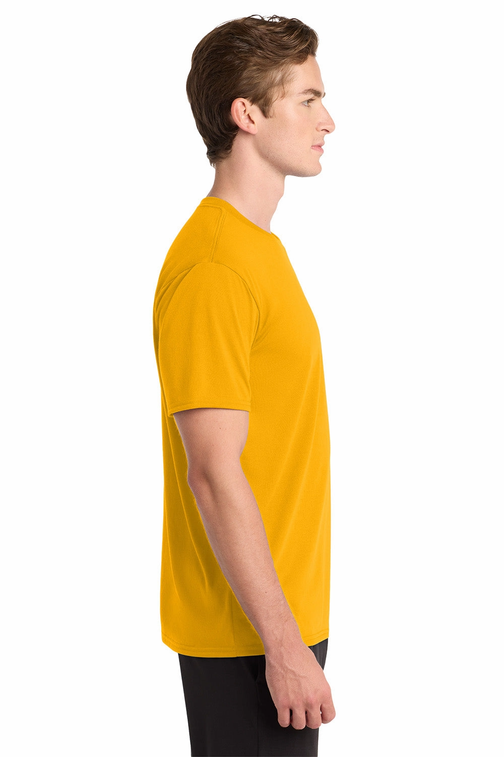 Gildan Mens Performance Jersey Moisture Wicking Short Sleeve Crewneck T-Shirt - Gold