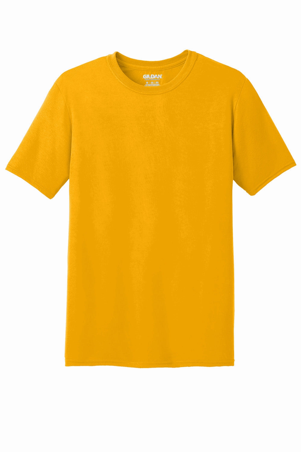 Gildan Mens Performance Jersey Moisture Wicking Short Sleeve Crewneck T-Shirt - Gold
