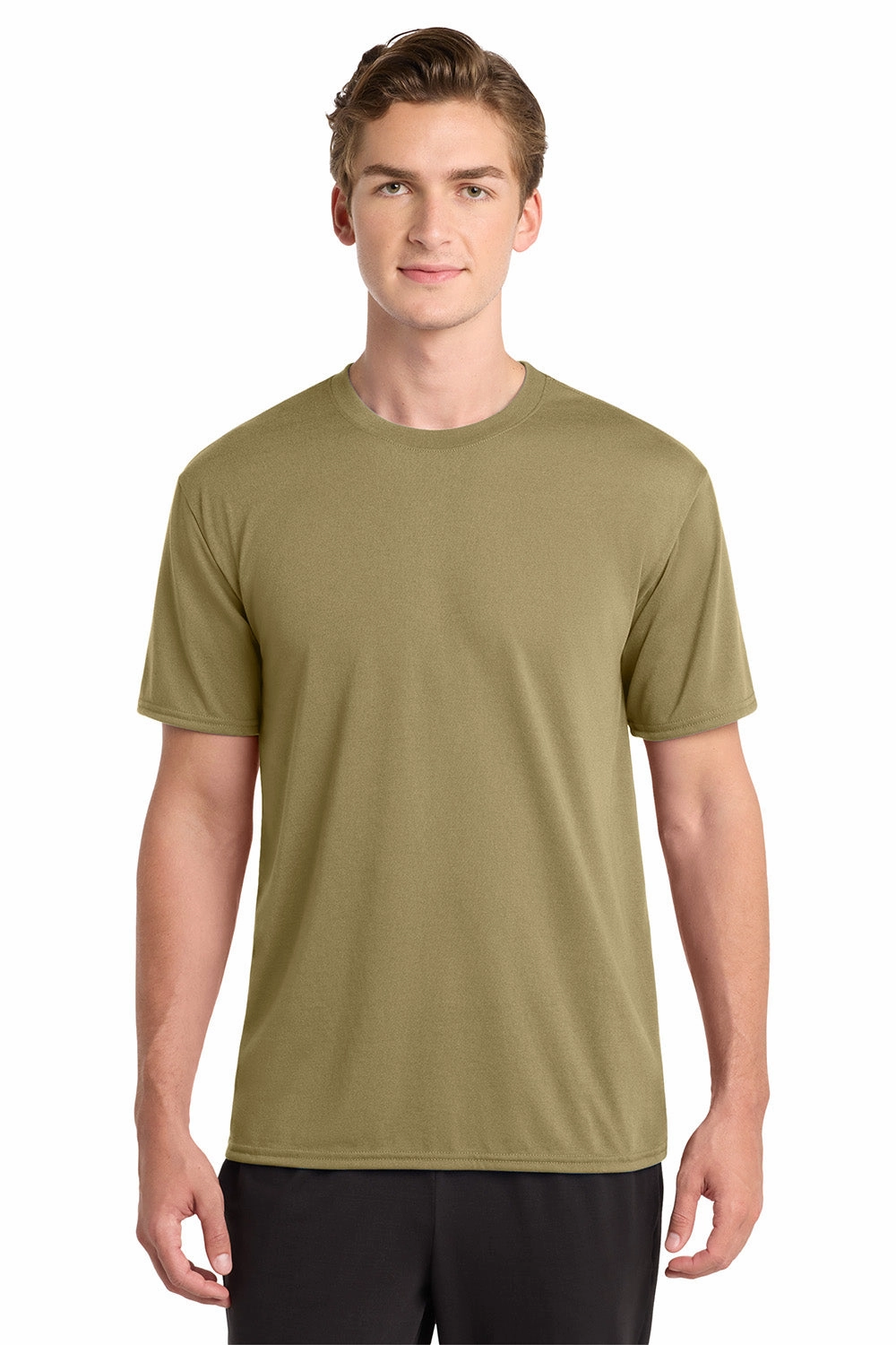 Gildan Mens Performance Jersey Moisture Wicking Short Sleeve Crewneck T-Shirt - Prairie Dust