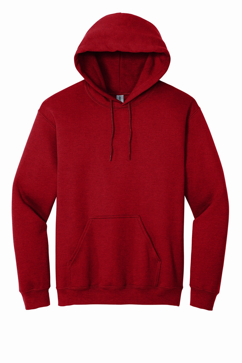 Gildan Mens Pill Resistant Hooded Sweatshirt Hoodie w/ Pouch Pocket - Antique Cherry Red