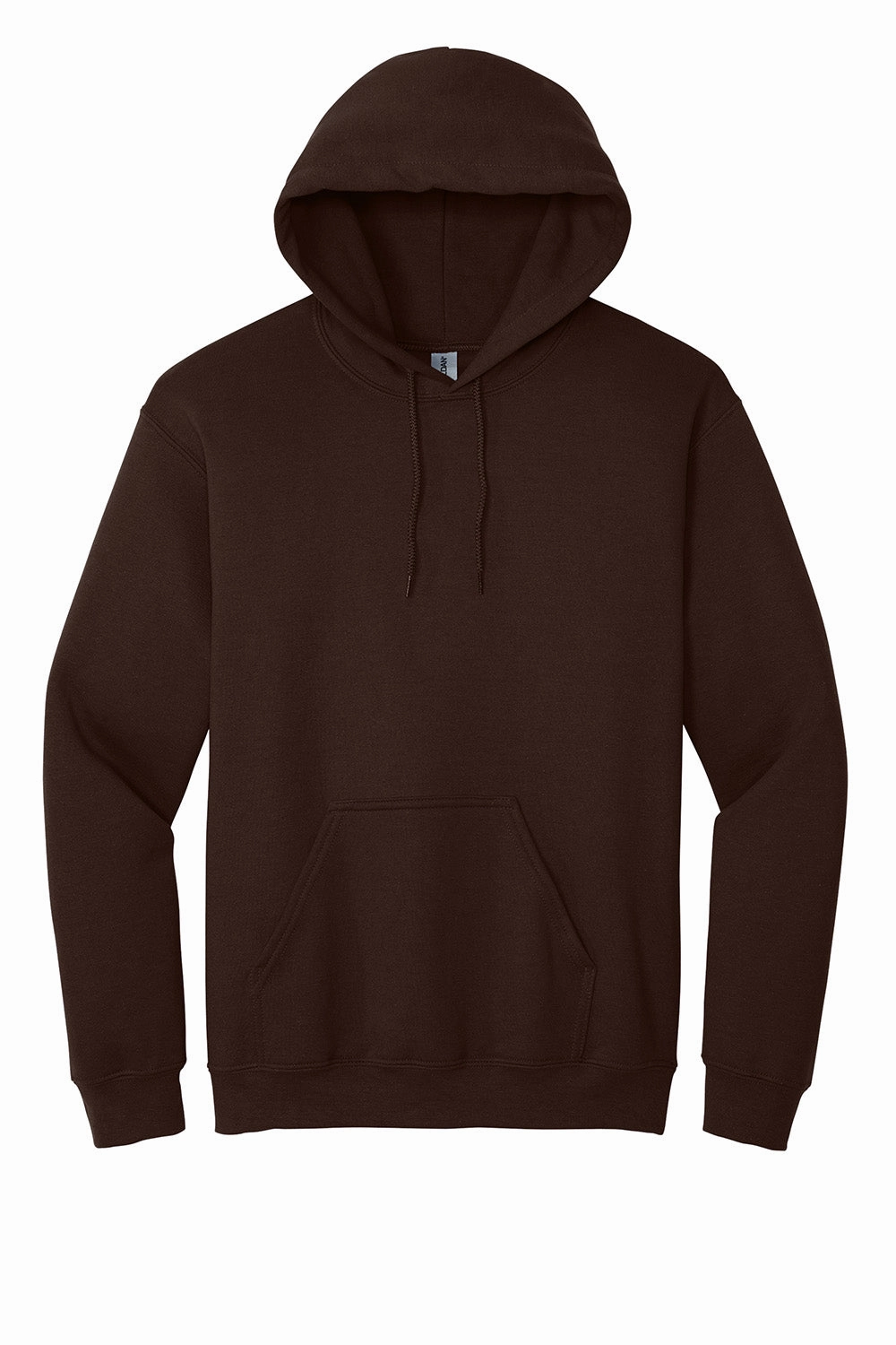 Gildan Mens Pill Resistant Hooded Sweatshirt Hoodie w/ Pouch Pocket - Dark Chocolate Brown
