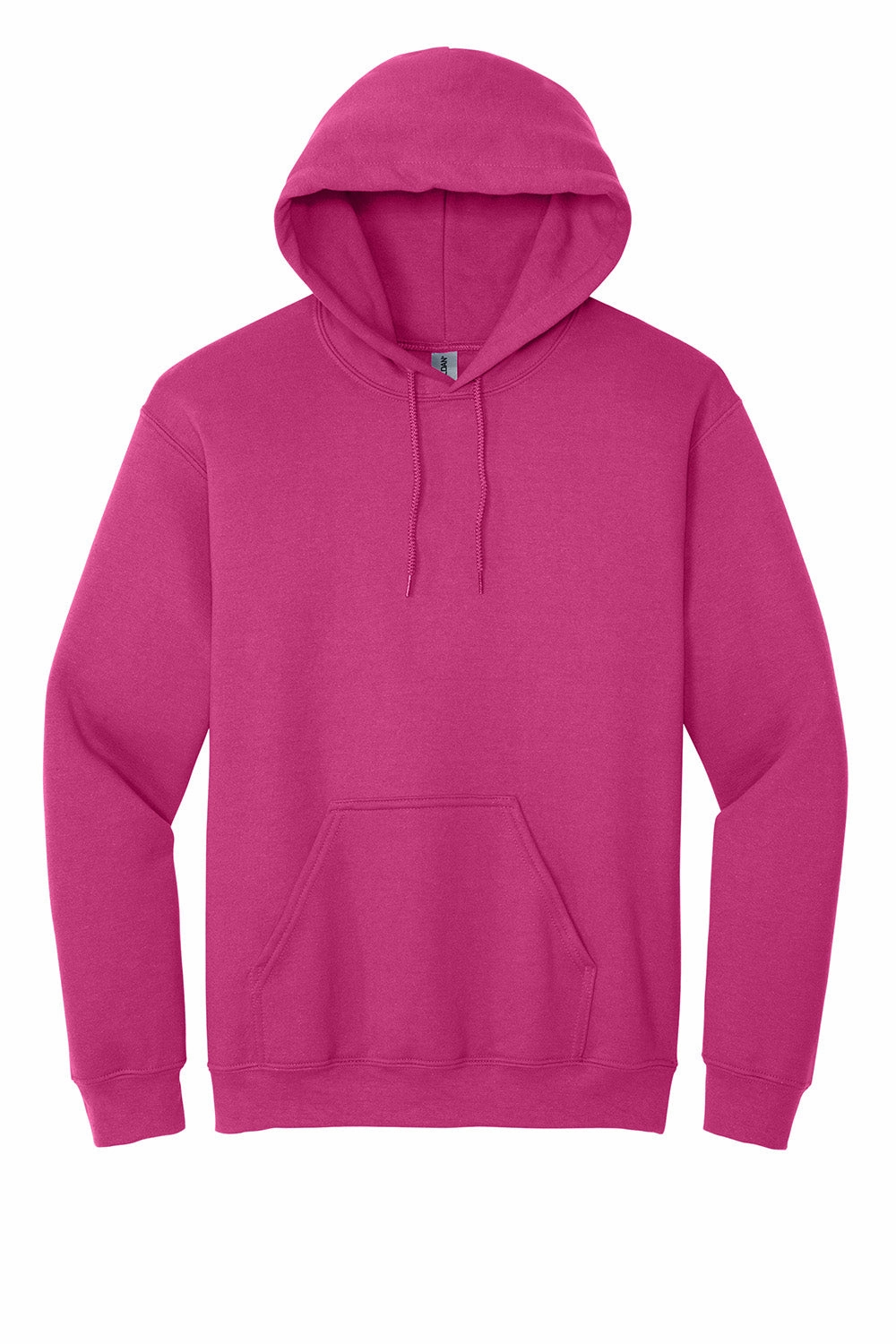 Gildan Mens Pill Resistant Hooded Sweatshirt Hoodie w/ Pouch Pocket - Heliconia Pink