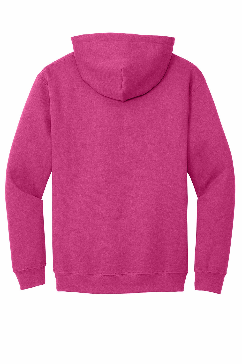Gildan Mens Pill Resistant Hooded Sweatshirt Hoodie w/ Pouch Pocket - Heliconia Pink