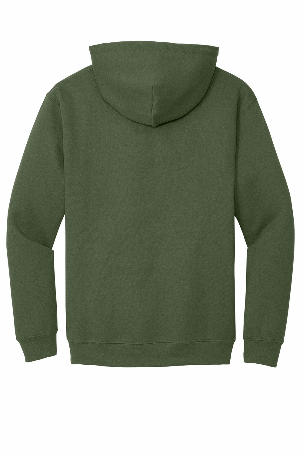 Gildan Mens Pill Resistant Hooded Sweatshirt Hoodie w/ Pouch Pocket - Military Green