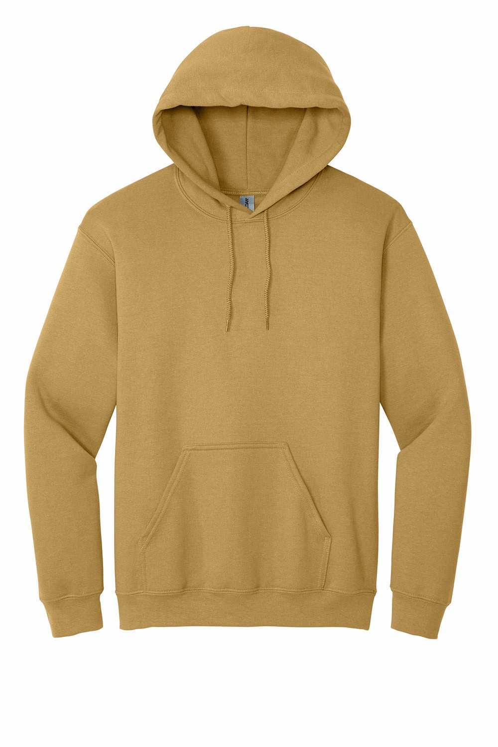 Gildan Mens Pill Resistant Hooded Sweatshirt Hoodie w/ Pouch Pocket - Old Gold