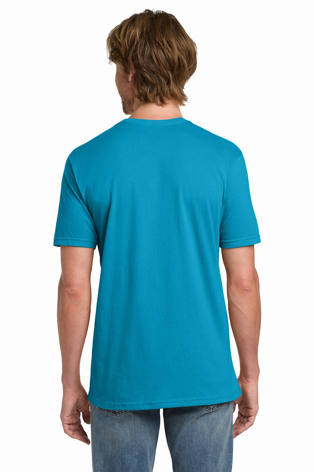 Gildan Mens Short Sleeve Crewneck T-Shirt - Caribbean Blue