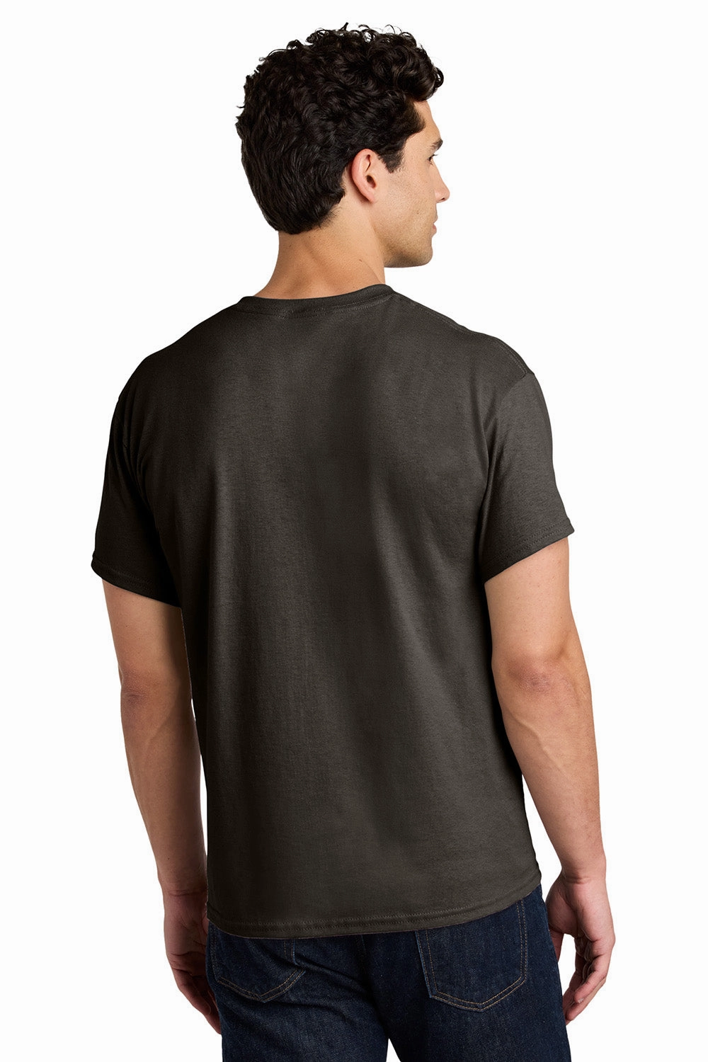 Gildan Mens Short Sleeve Crewneck T-Shirt - Dark Chocolate Brown
