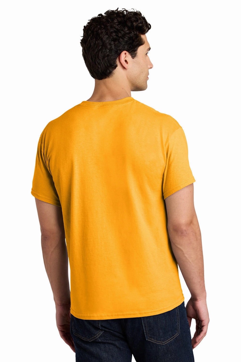 Gildan Mens Short Sleeve Crewneck T-Shirt - Gold