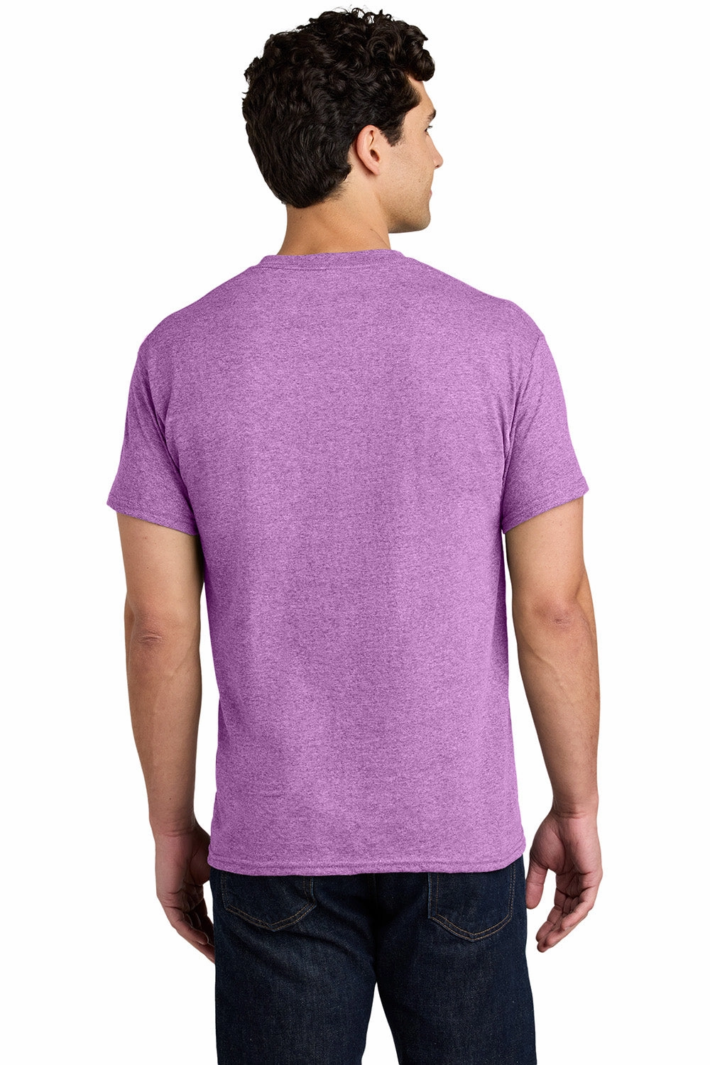 Gildan Mens Short Sleeve Crewneck T-Shirt - Heather Radiant Orchid Purple