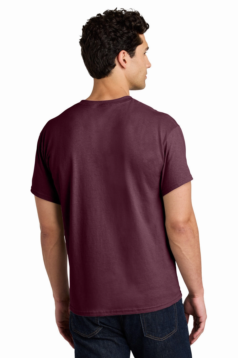 Gildan Mens Short Sleeve Crewneck T-Shirt - Maroon