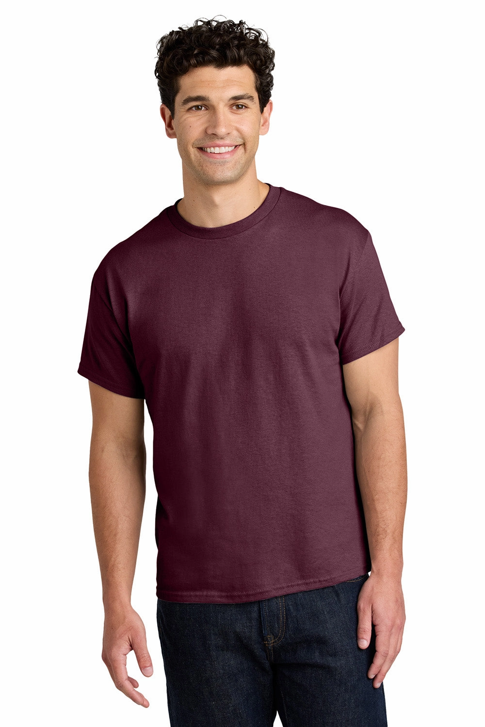 Gildan Mens Short Sleeve Crewneck T-Shirt - Maroon