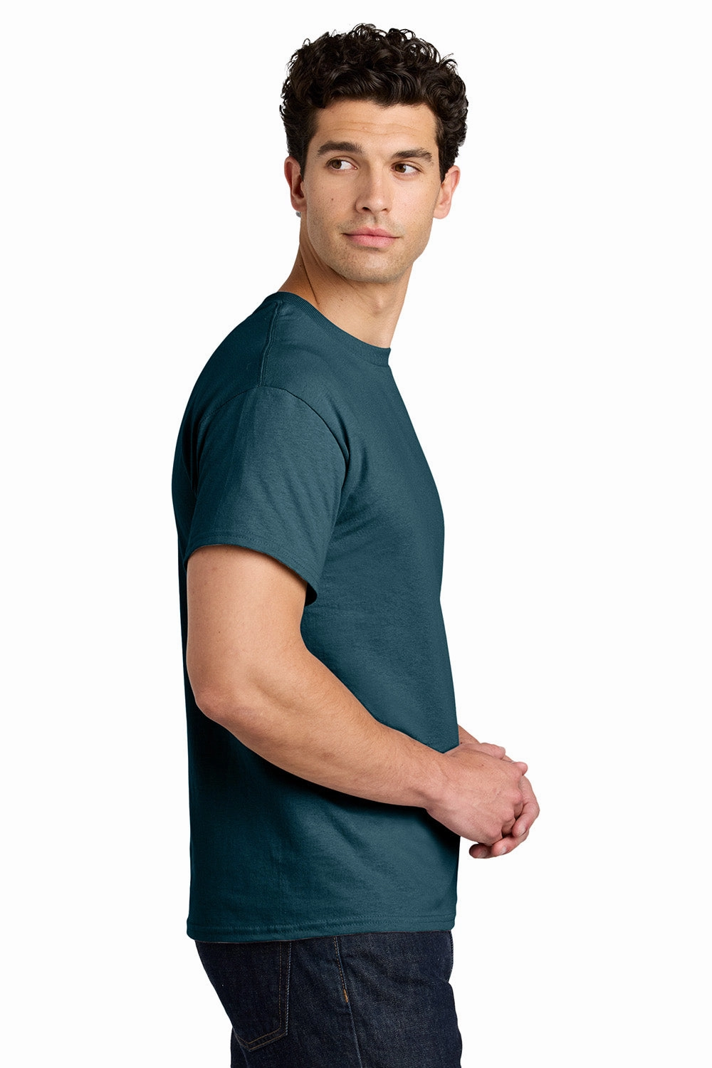 Gildan Mens Short Sleeve Crewneck T-Shirt - Midnight Blue