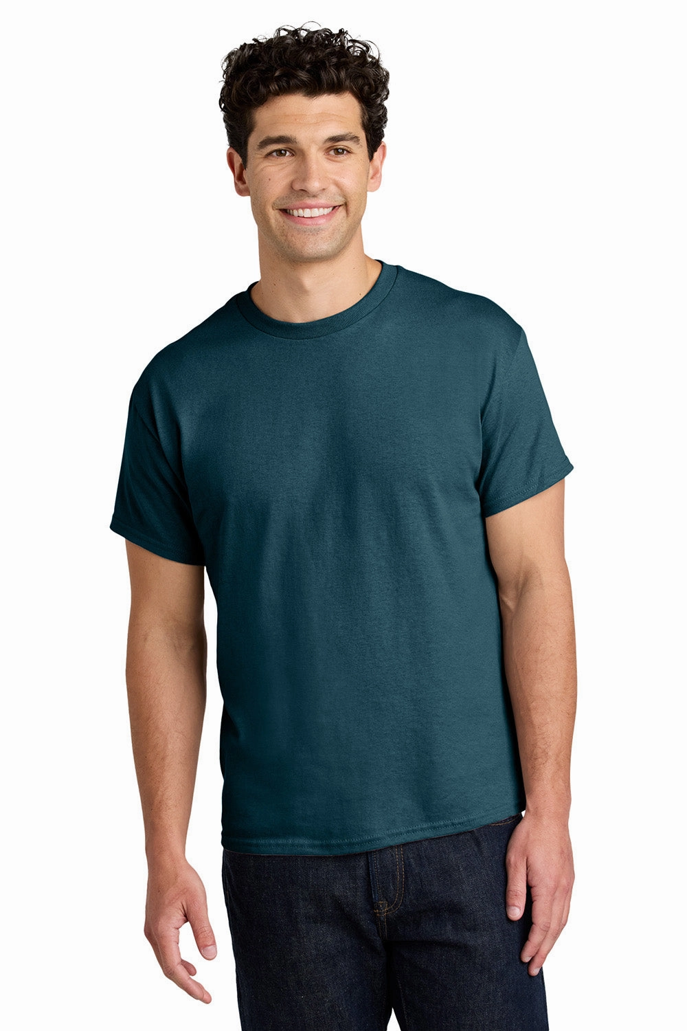 Gildan Mens Short Sleeve Crewneck T-Shirt - Midnight Blue
