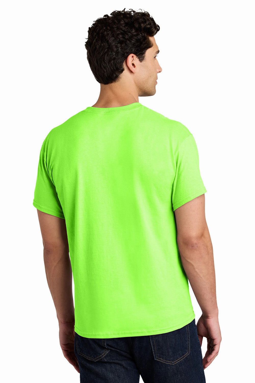 Gildan Mens Short Sleeve Crewneck T-Shirt - Neon Green