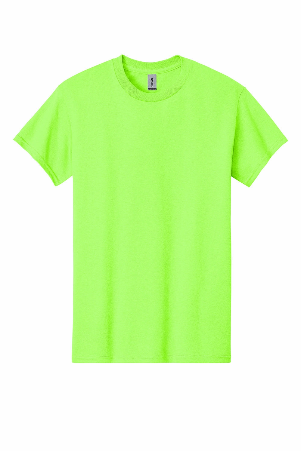 Gildan Mens Short Sleeve Crewneck T-Shirt - Neon Green