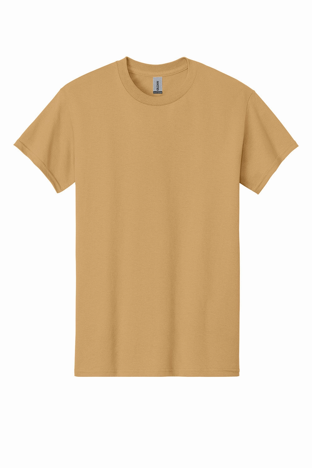 Gildan Mens Short Sleeve Crewneck T-Shirt - Old Gold