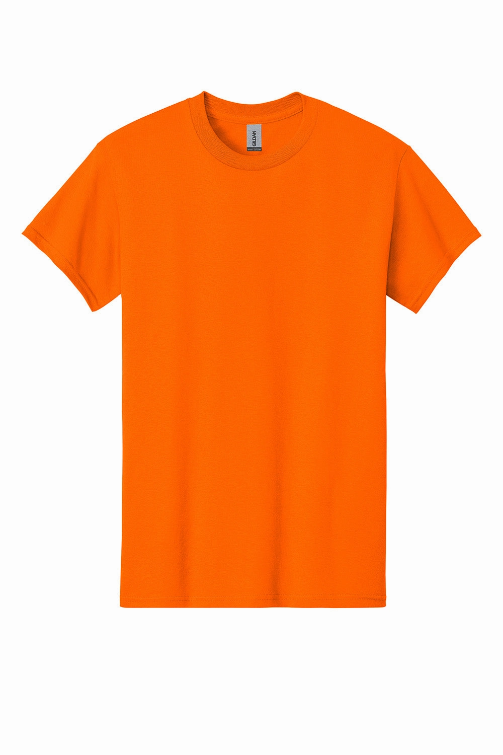 Gildan Mens Short Sleeve Crewneck T-Shirt - Safety Orange