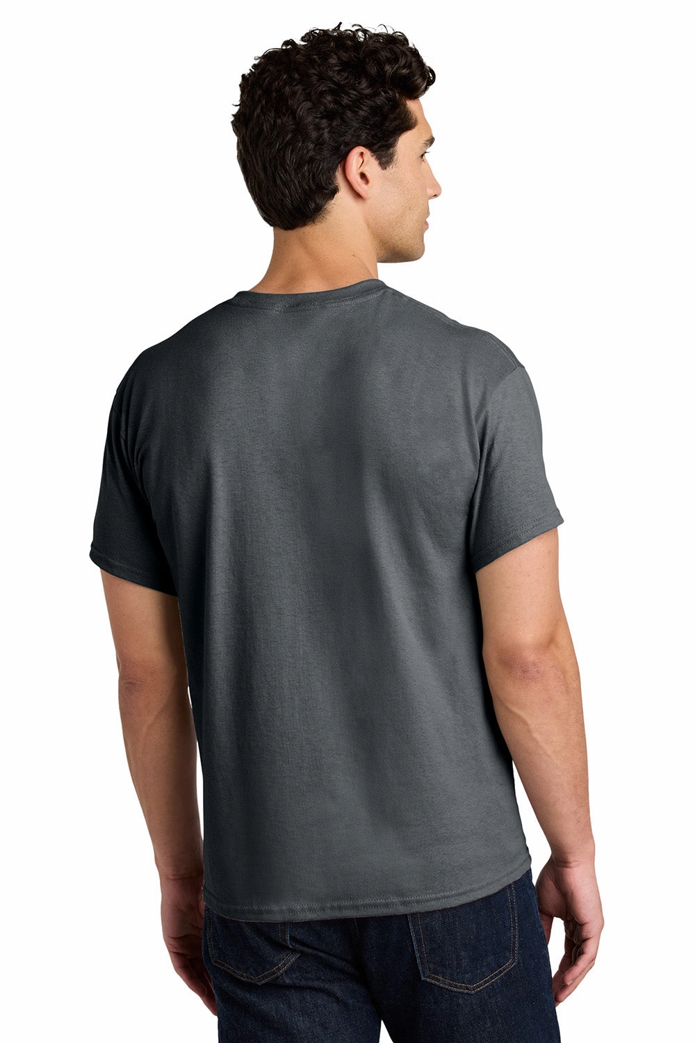 Gildan Mens Short Sleeve Crewneck T-Shirt - Tweed Grey
