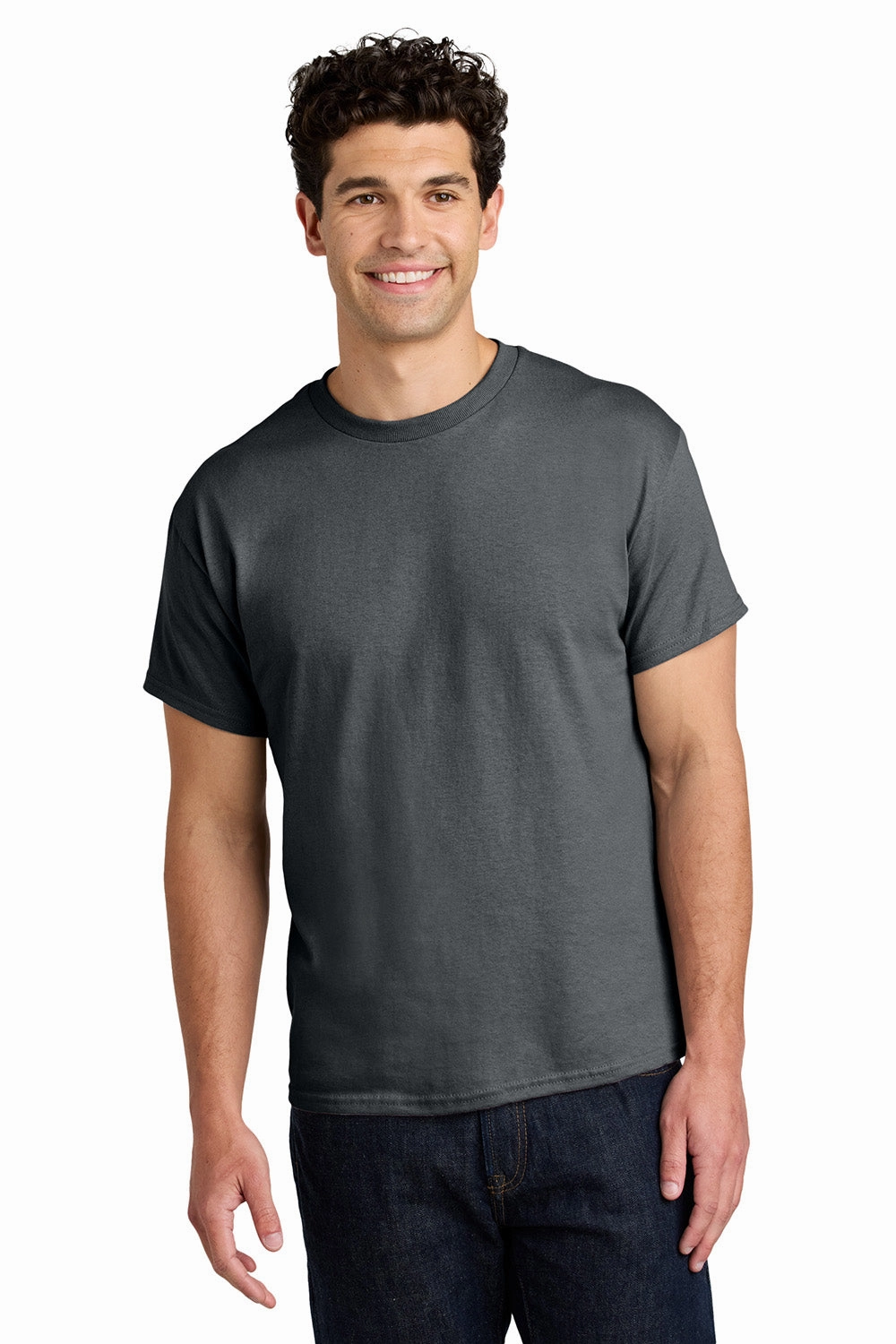 Gildan Mens Short Sleeve Crewneck T-Shirt - Tweed Grey