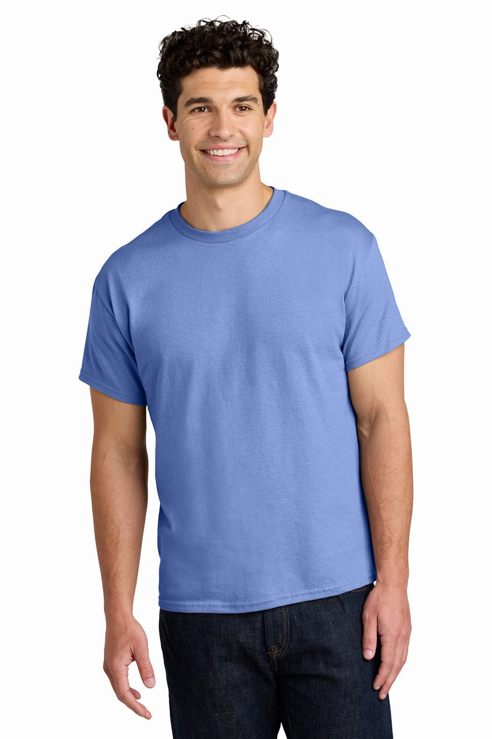 Gildan Mens Short Sleeve Crewneck T-Shirt - Violet Purple