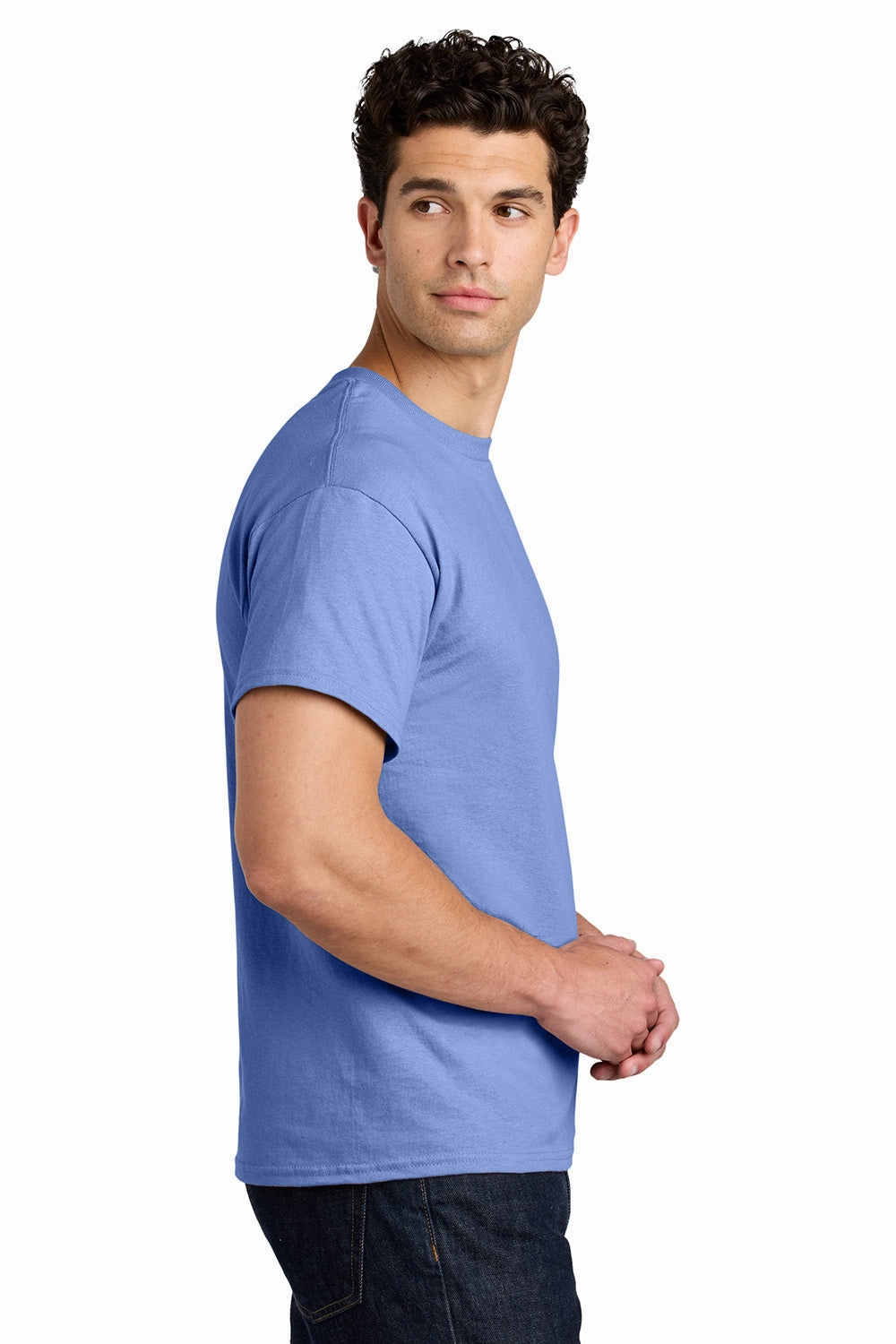 Gildan Mens Short Sleeve Crewneck T-Shirt - Violet Purple