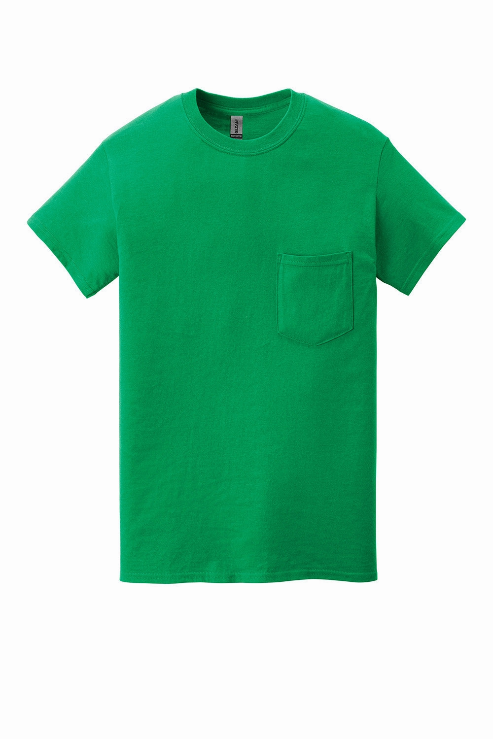 Gildan Mens Short Sleeve Crewneck T-Shirt w/ Pocket - Irish Green