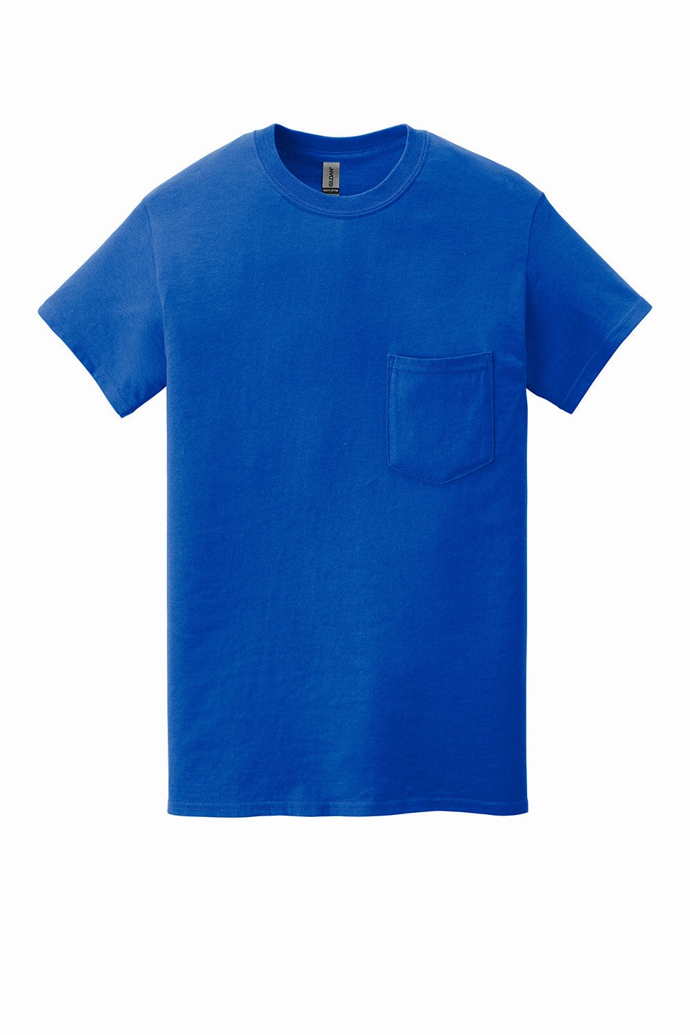 Gildan Mens Short Sleeve Crewneck T-Shirt w/ Pocket - Royal Blue