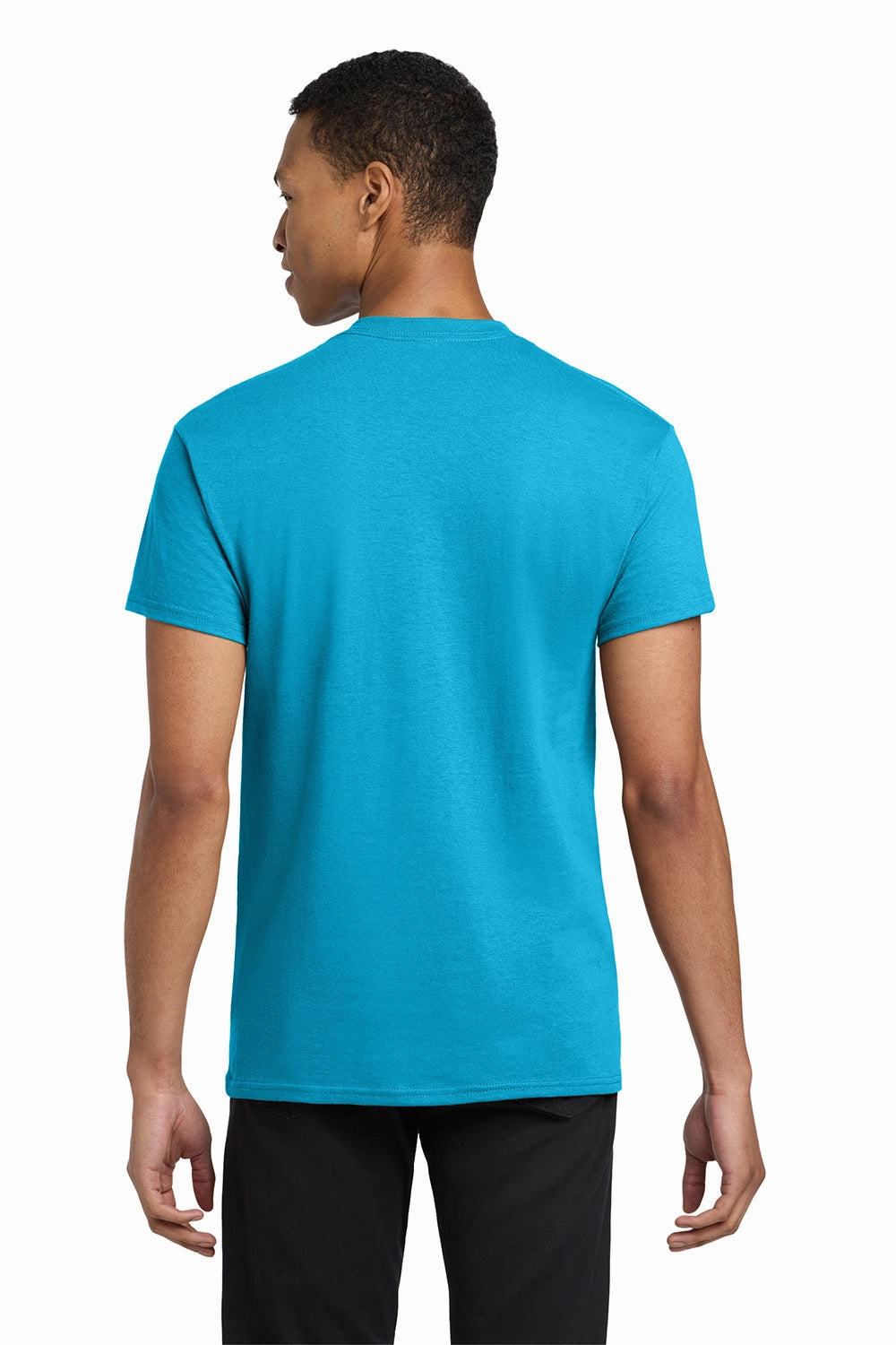 Gildan Mens Short Sleeve Crewneck T-Shirt w/ Pocket - Sapphire Blue