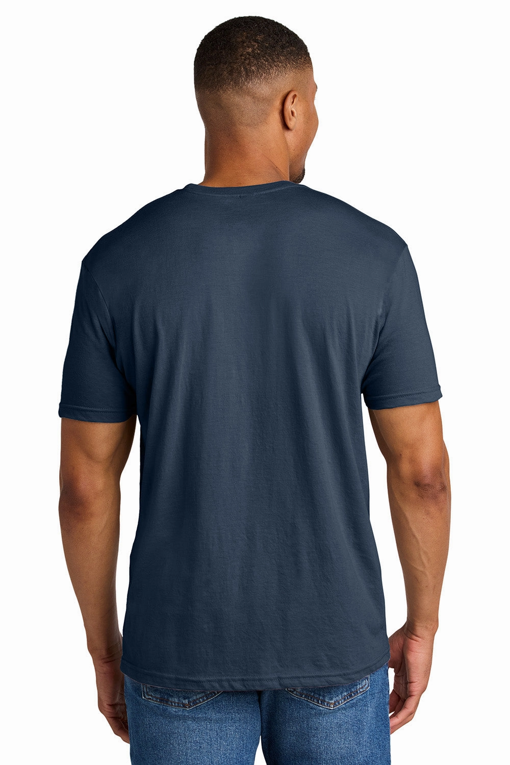 Gildan Mens Softstyle CVC Short Sleeve Crewneck T-Shirt - Navy Blue Mist