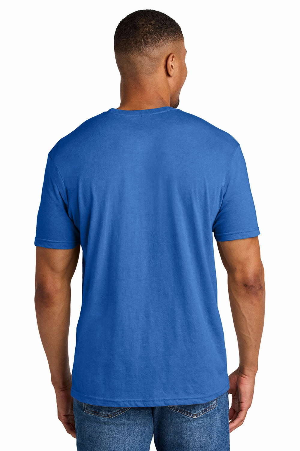 Gildan Mens Softstyle CVC Short Sleeve Crewneck T-Shirt - Royal Blue Mist