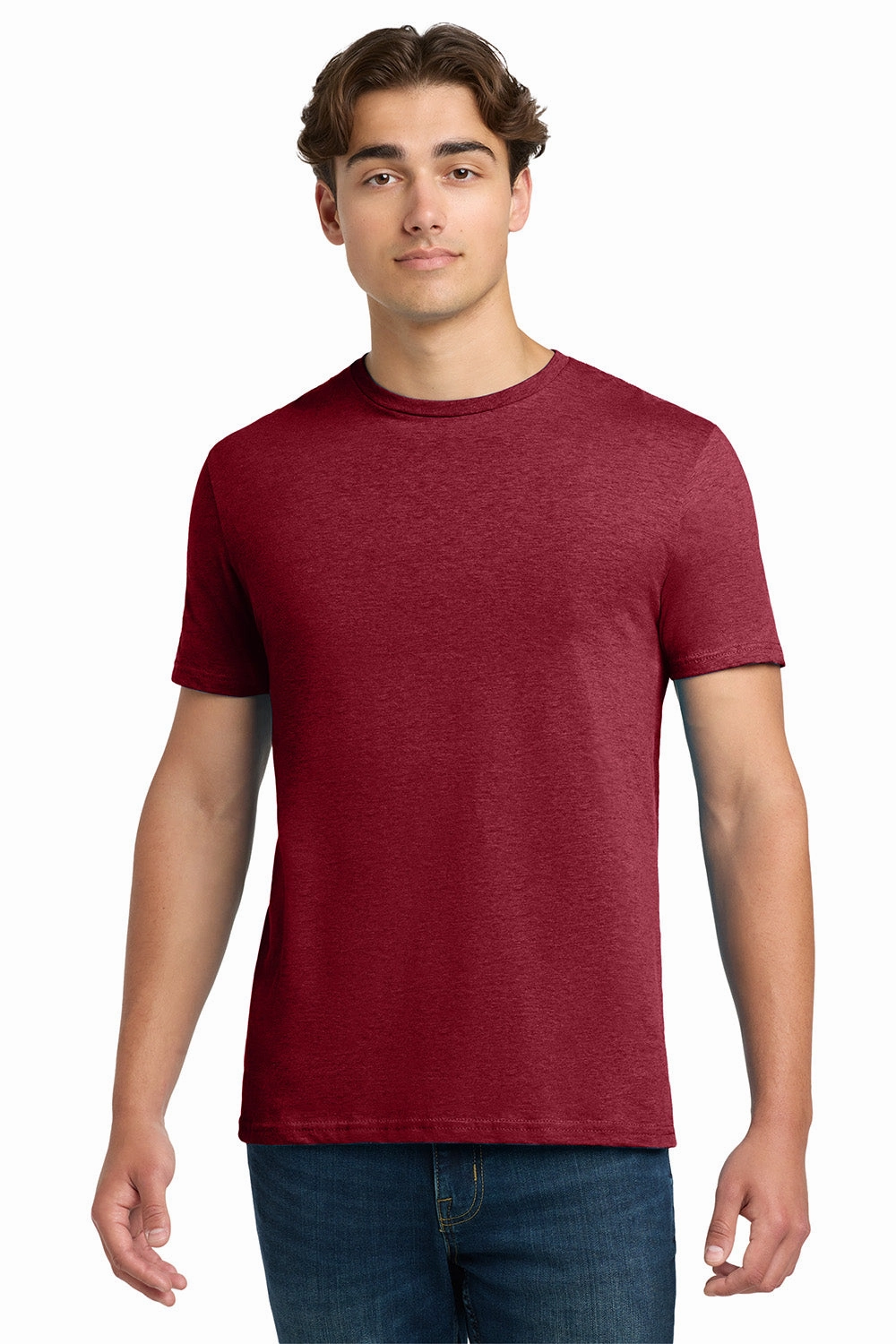 Gildan Mens Softstyle Short Sleeve Crewneck T-Shirt - Antique Cherry Red