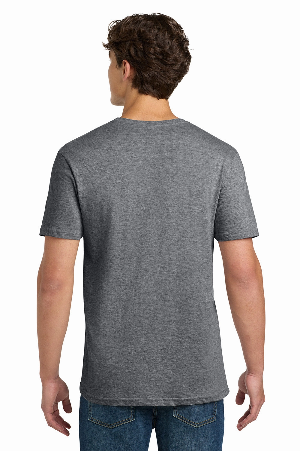 Gildan Mens Softstyle Short Sleeve Crewneck T-Shirt - Heather Graphite Grey