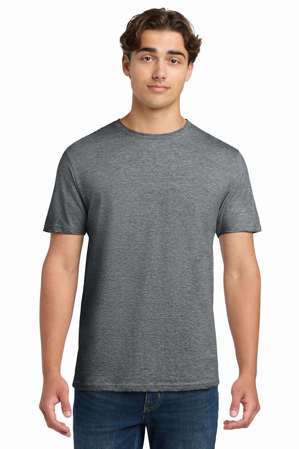 Gildan Mens Softstyle Short Sleeve Crewneck T-Shirt - Heather Graphite Grey