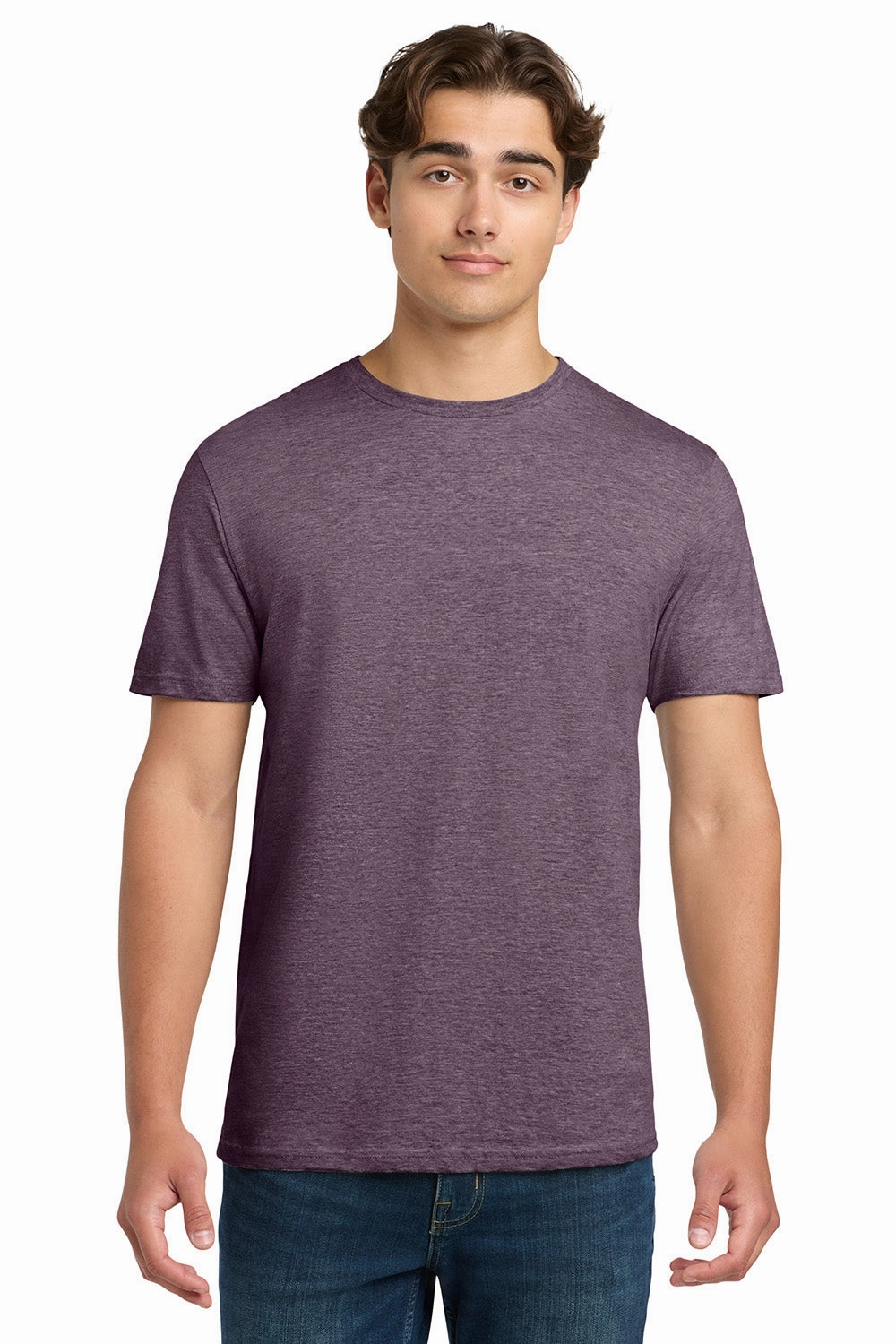 Gildan Mens Softstyle Short Sleeve Crewneck T-Shirt - Heather Maroon