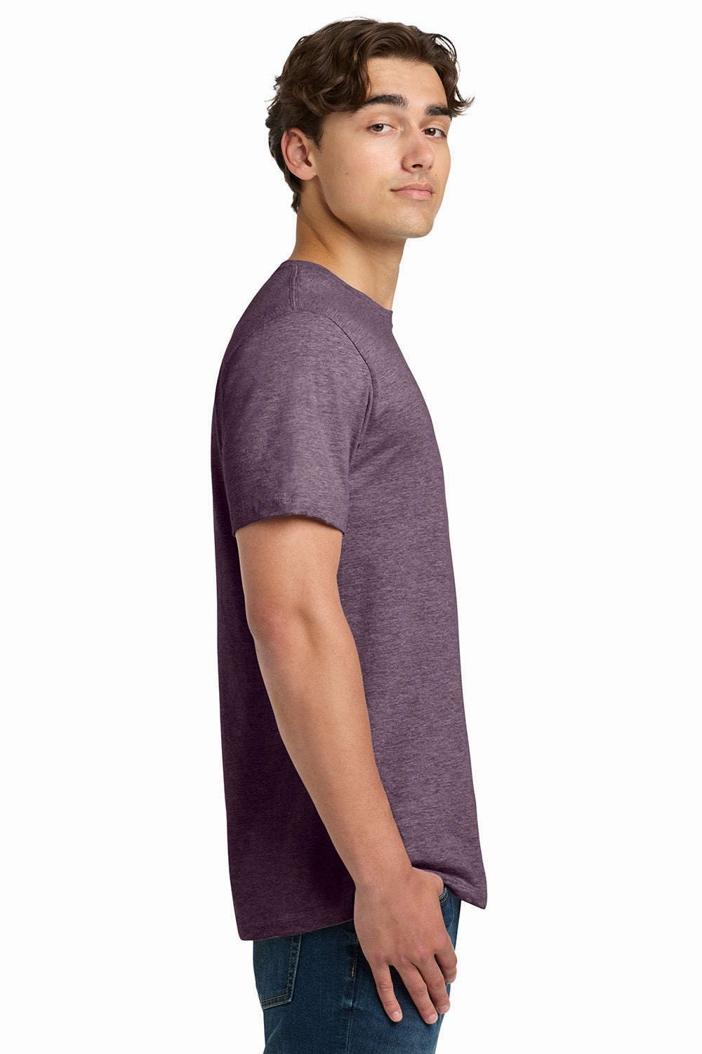 Gildan Mens Softstyle Short Sleeve Crewneck T-Shirt - Heather Maroon