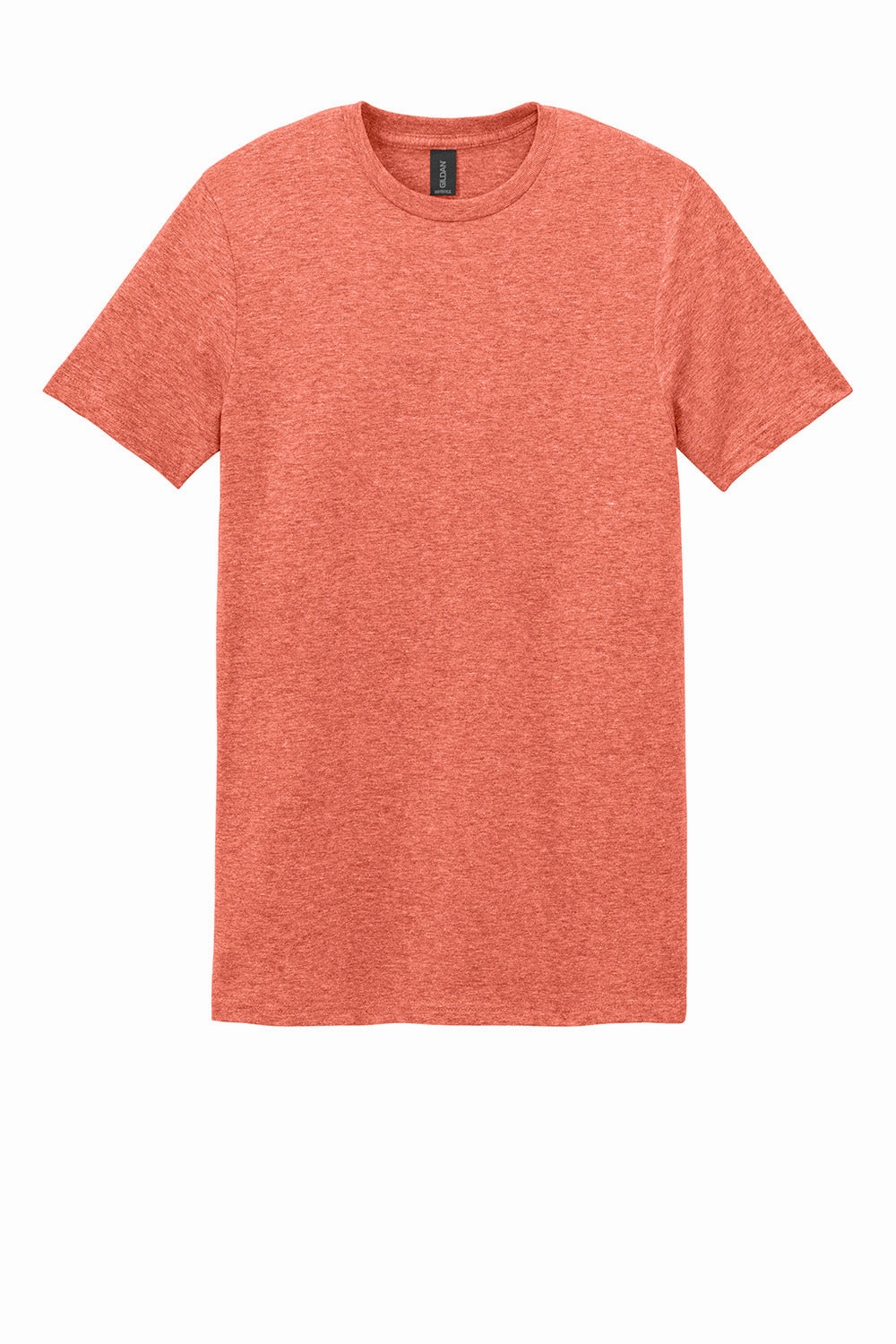 Gildan Mens Softstyle Short Sleeve Crewneck T-Shirt - Heather Orange