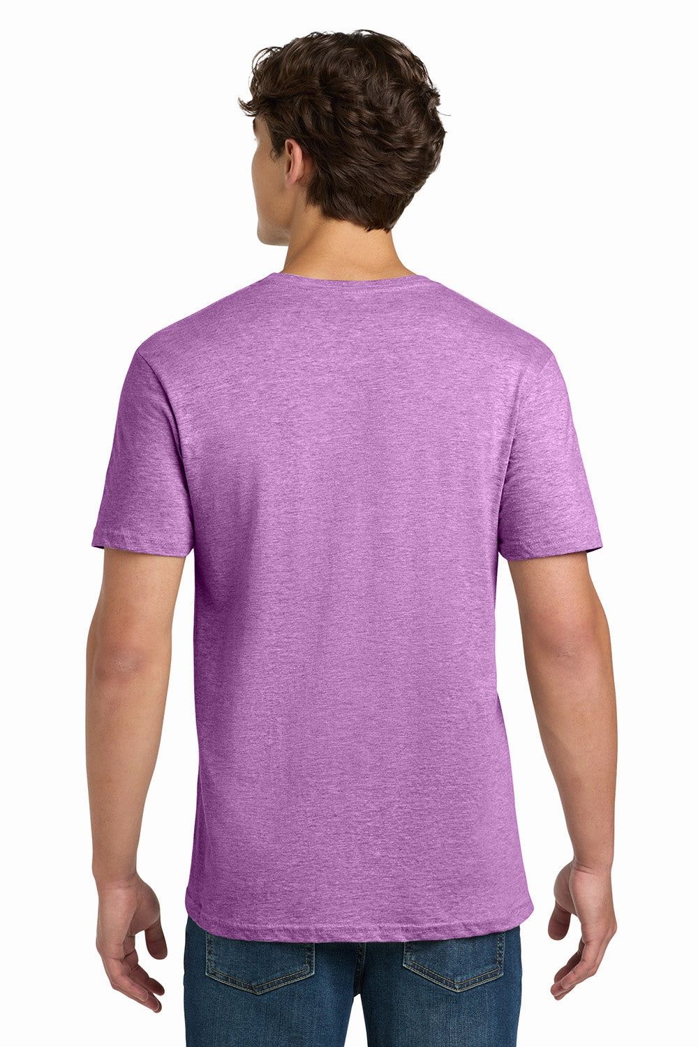 Gildan Mens Softstyle Short Sleeve Crewneck T-Shirt - Heather Radiant Orchid Purple