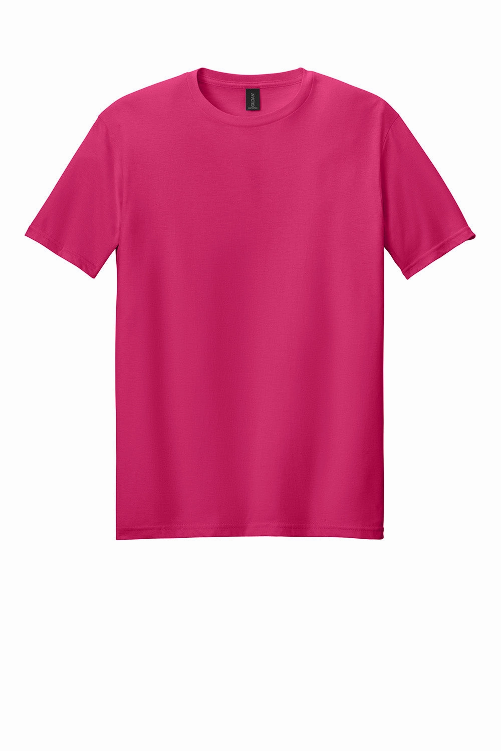 Gildan Mens Softstyle Short Sleeve Crewneck T-Shirt - Heliconia Pink