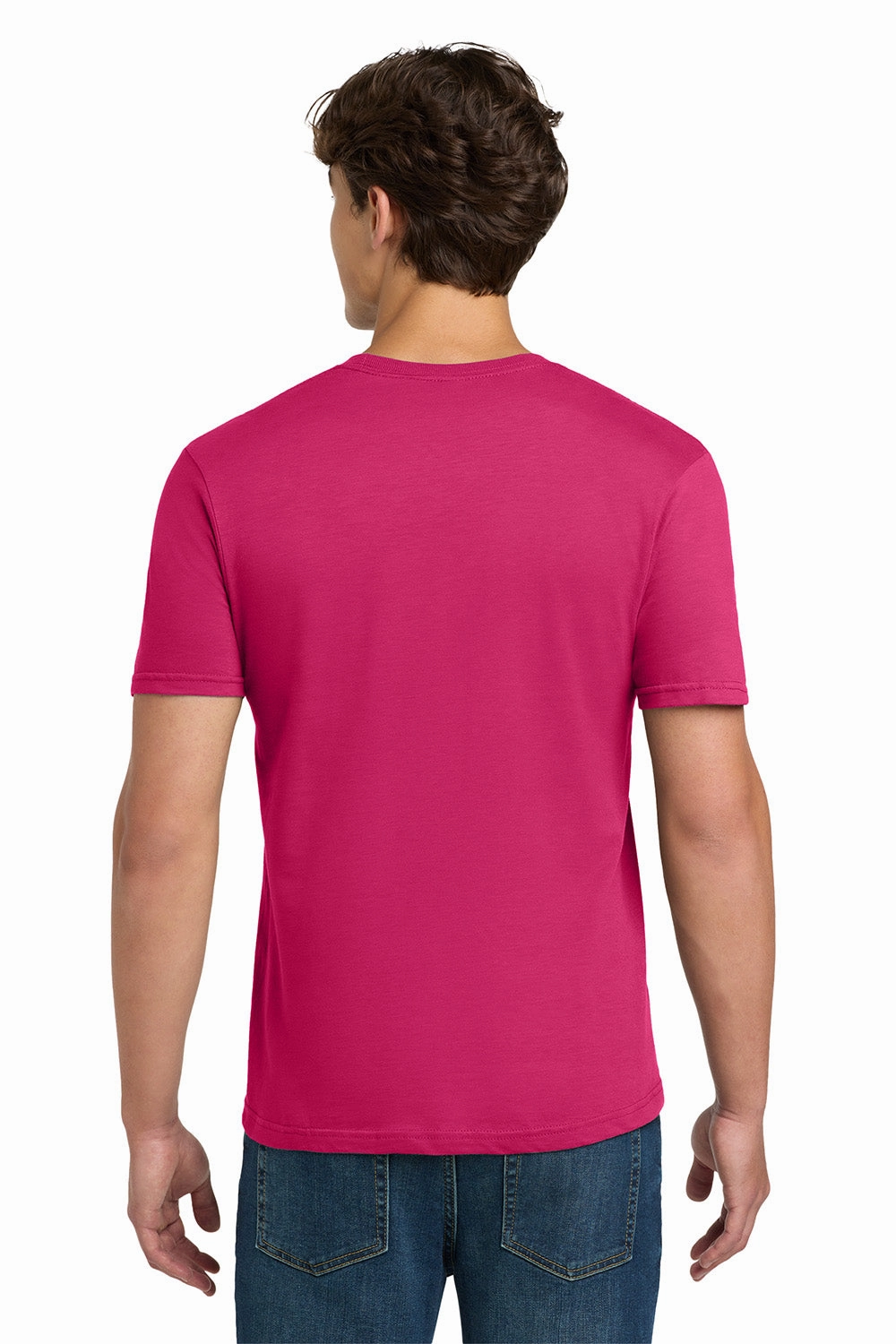 Gildan Mens Softstyle Short Sleeve Crewneck T-Shirt - Heliconia Pink