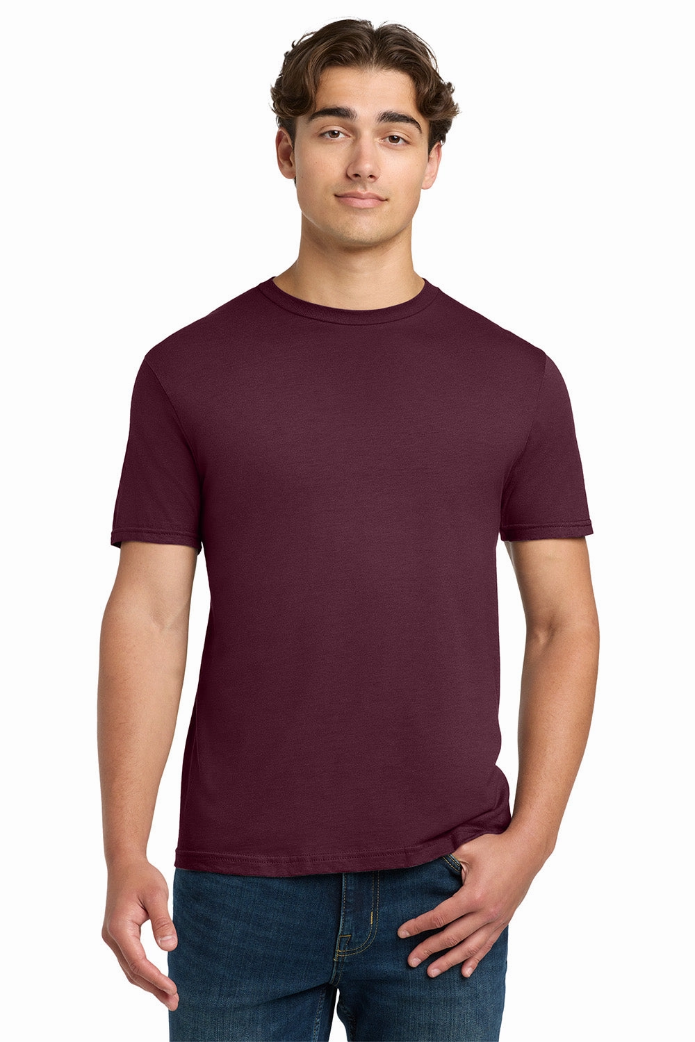 Gildan Mens Softstyle Short Sleeve Crewneck T-Shirt - Maroon