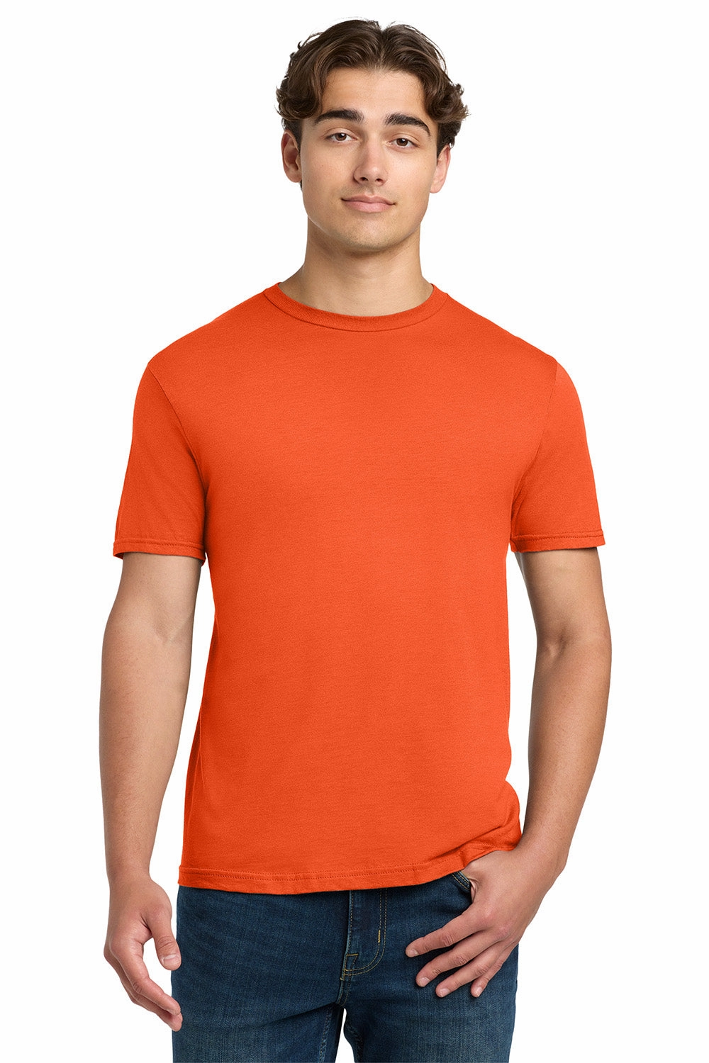 Gildan Mens Softstyle Short Sleeve Crewneck T-Shirt - Orange