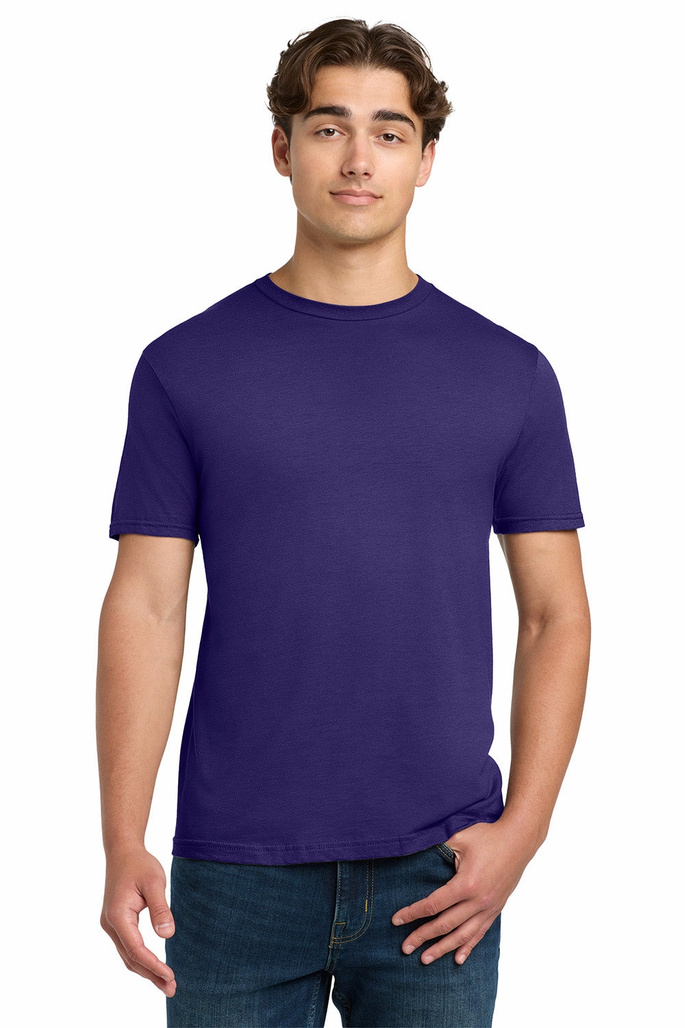 Gildan Mens Softstyle Short Sleeve Crewneck T-Shirt - Purple