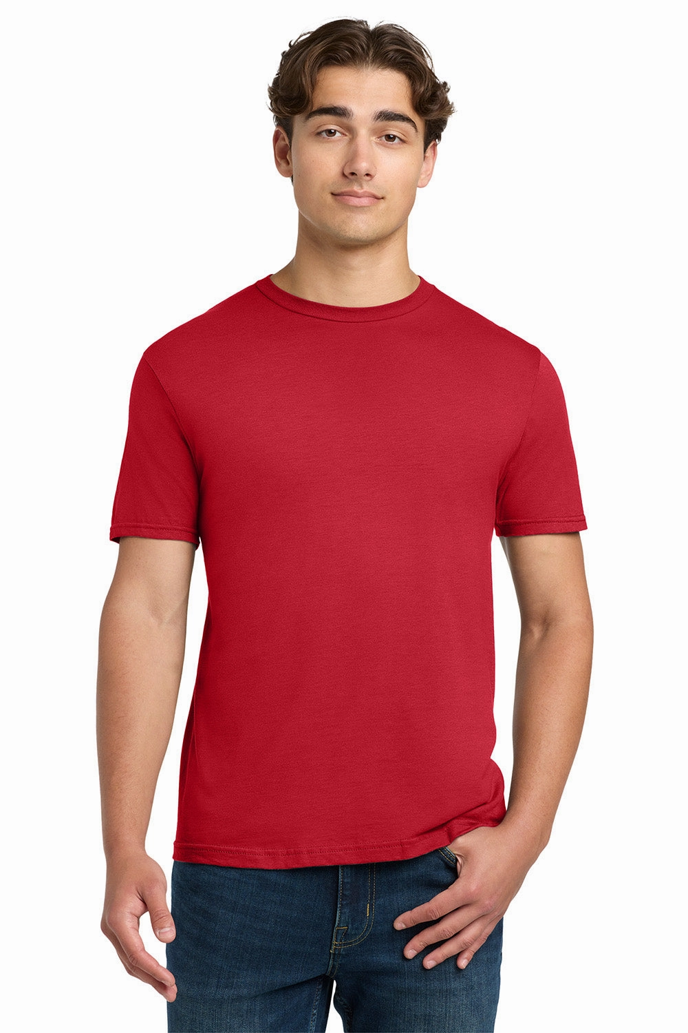 Gildan Mens Softstyle Short Sleeve Crewneck T-Shirt - Red