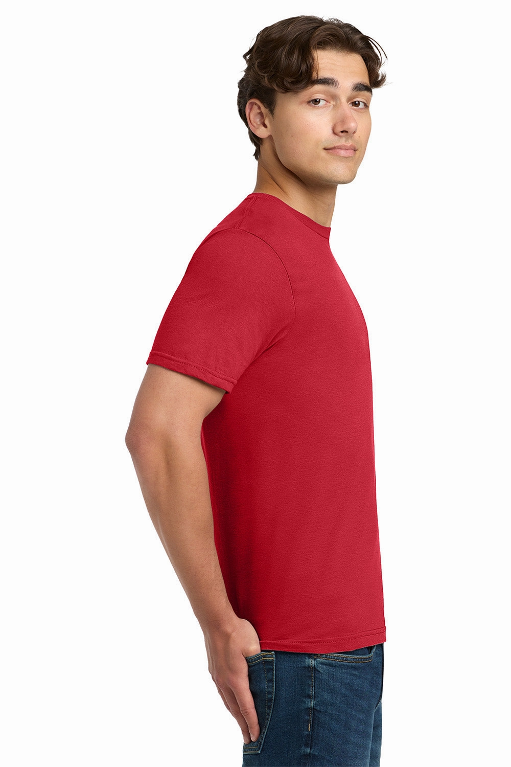 Gildan Mens Softstyle Short Sleeve Crewneck T-Shirt - Red